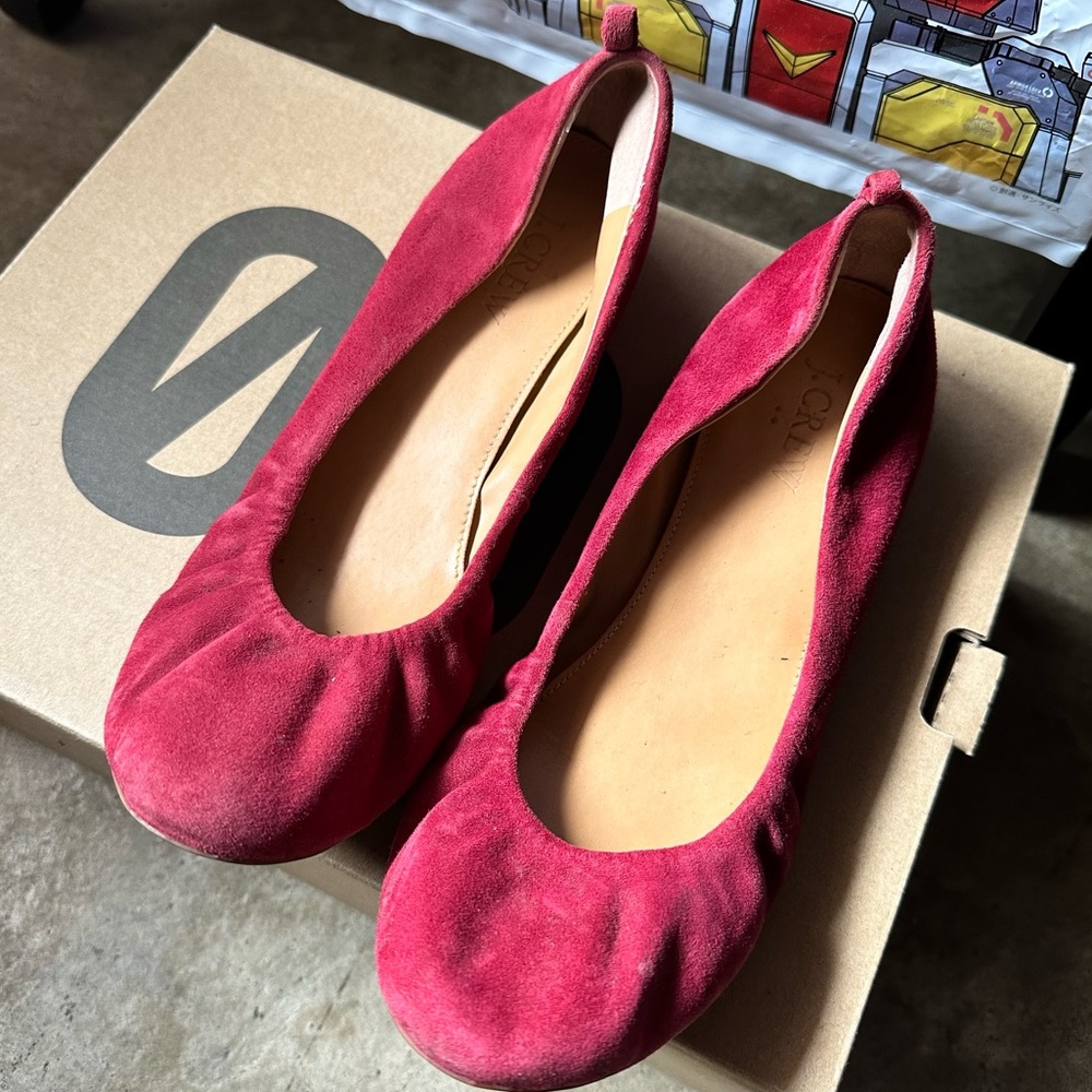 J Crew suede flats